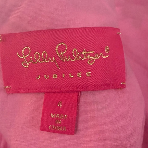 Lilly Pulitzer Jubilee shift dress sleeveless size 4 pink with sequins - Picture 3 of 11